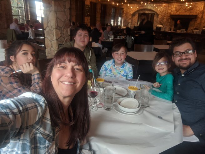 Tina and the kids March 18 2020